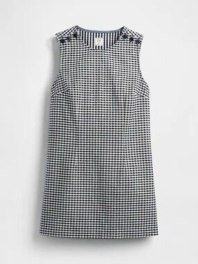Gap × DÔEN Gingham Denim Mini Dress NEW!